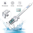 Kynup Digital Caliper, Calipers 6 Inch Measuring Tool with Stainless Steel, IP54 Splash Proof Protection Design, Easy Switch from Inch Metric Fraction, Large LCD Screen (150mm) 🍁 All In One Marketplace Canada