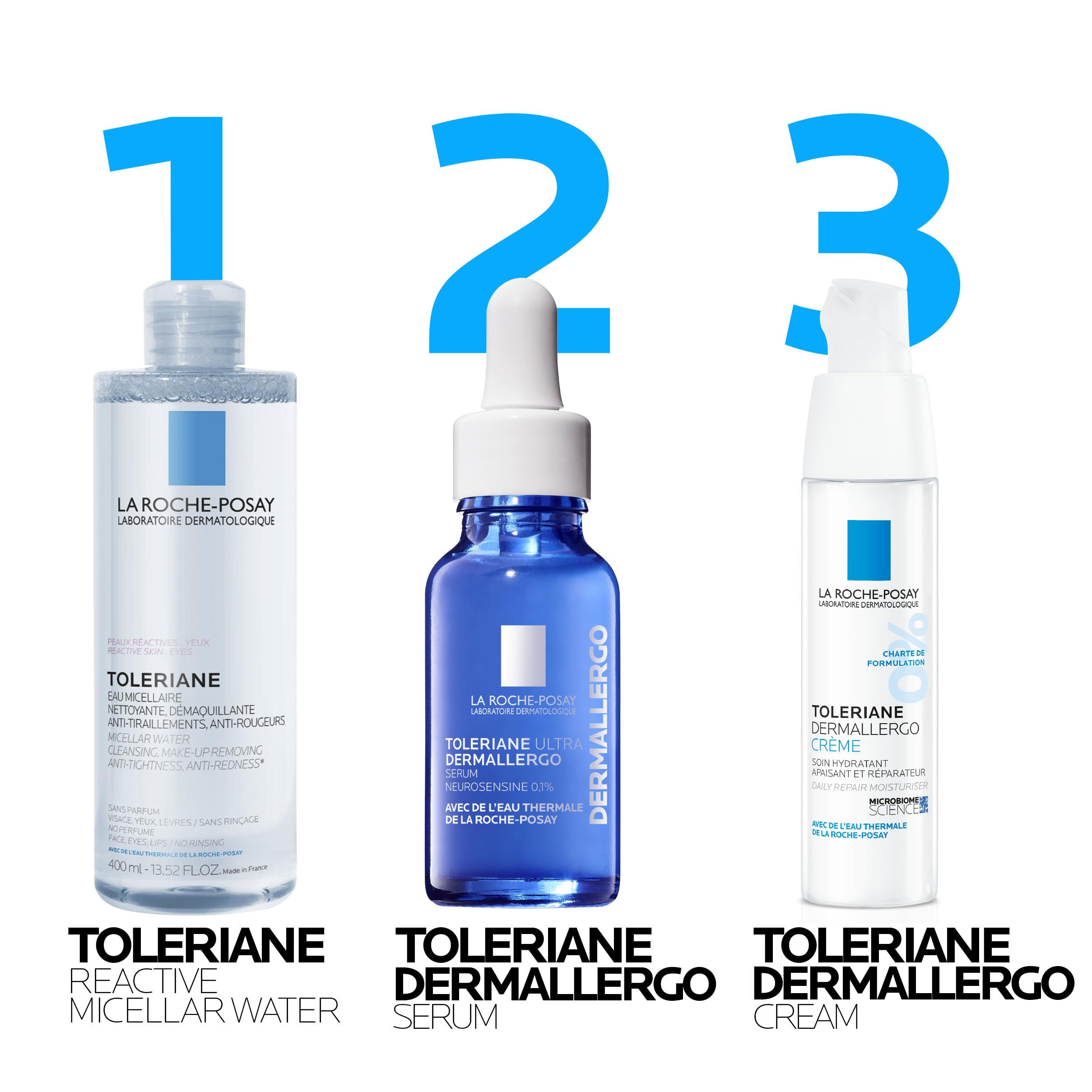 La Roche Posay Toleriane Micellar Water for Reactive Skin, Gently Cleanses & Removes Makeup, Formulated with Glycerin for Hydration, Fragrance-Free & Alcohol-Free, Recommended by Dermatologists, 400ml 🍁 All In One Marketplace Canada