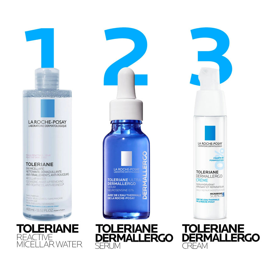 La Roche Posay Toleriane Micellar Water for Reactive Skin, Gently Cleanses & Removes Makeup, Formulated with Glycerin for Hydration, Fragrance-Free & Alcohol-Free, Recommended by Dermatologists, 400ml 🍁 All In One Marketplace Canada