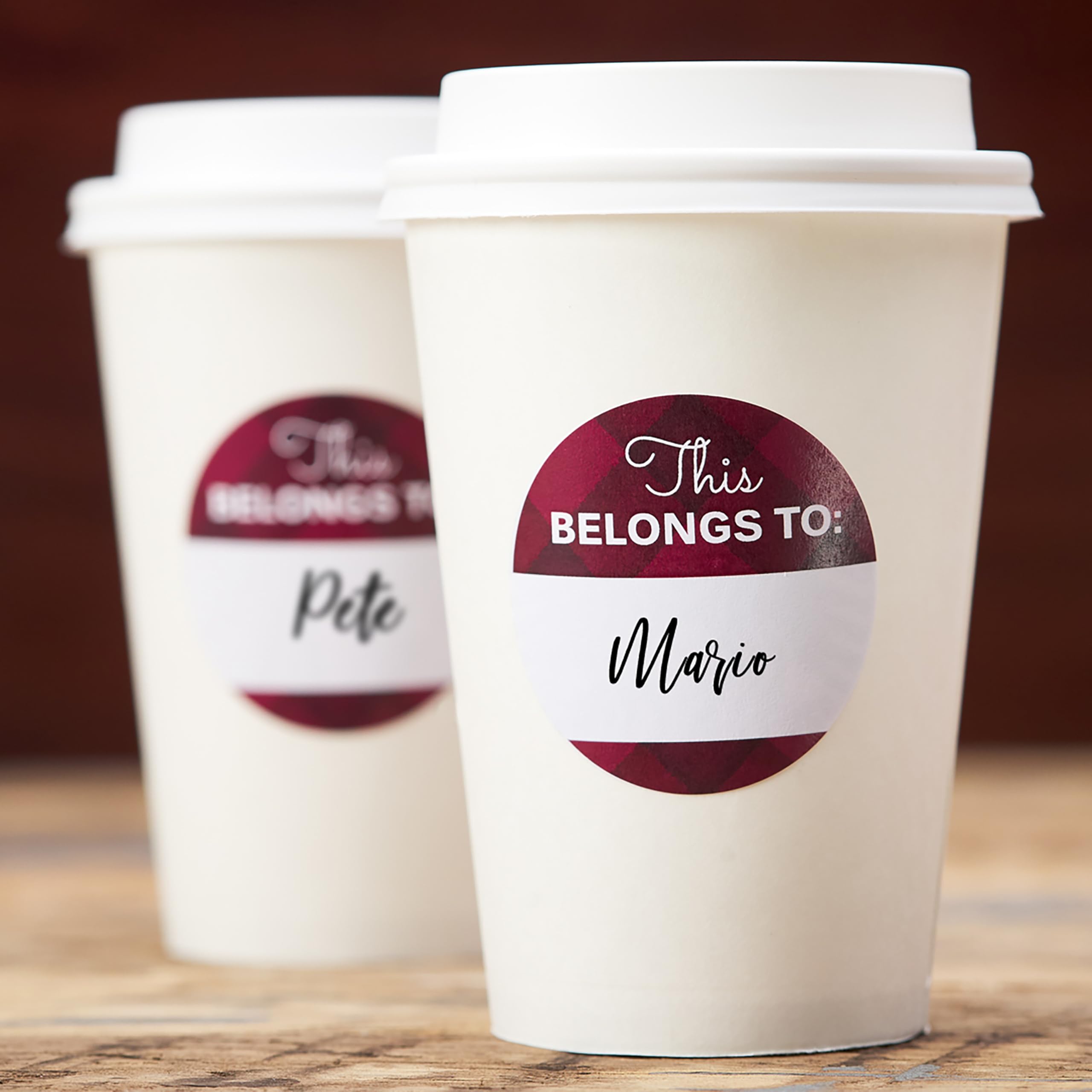 Avery Matte White Round Labels, 2