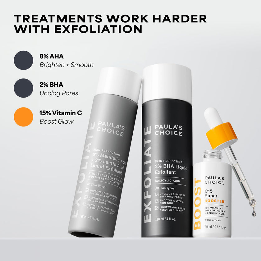 Paula's Choice C15 Super Booster, 15% Vitamin C with Vitamin E & Ferulic Acid, Brightening Serum for Discolouration, Dark Spots & Wrinkles, Fragrance-Free, 20 mL 🍁 All In One Marketplace Canada