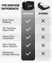 DMoose Dip Belt for Weightlifting, Weight Belt with Chain for Pullup, Gym Lifting Belt for Powerlifting, Squat, Bodybuilding, Heavy Duty Steel, Workout Belt with Comfortable Neoprene Support 🍁 All In One Marketplace Canada