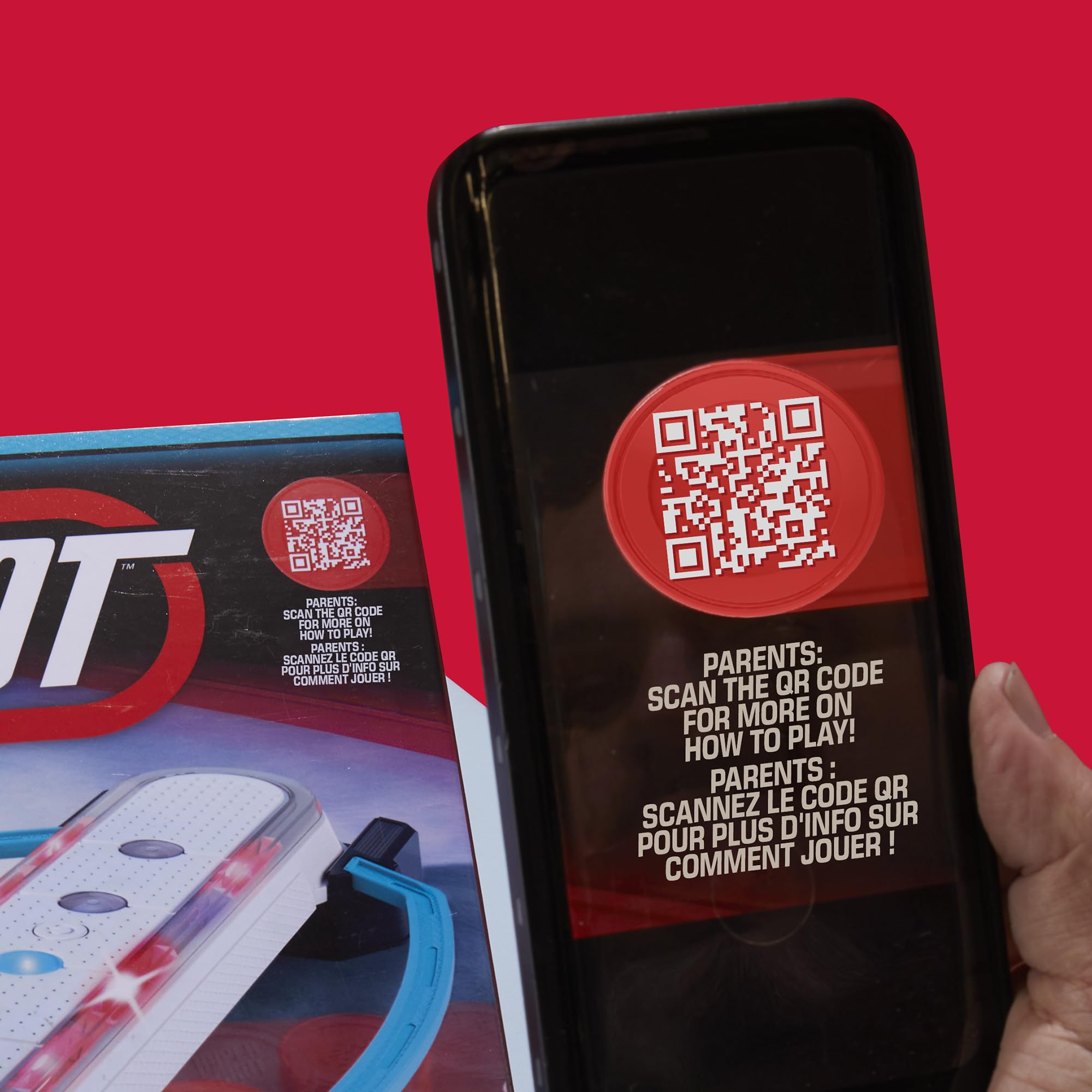 Hypershot Electronic Tabletop Hockey Game | 5 Games in 1 | Music, Lights, and Sounds | Ages 8 and Up | for 1 to 2 Players | Kids Board Games (English & French) 🍁 All In One Marketplace Canada