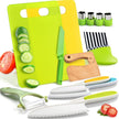 Montessori Kitchen Tools for Toddlers-Kids Cooking Sets Real-Toddler Safe Knives Set (13pcs) 🍁 All In One Marketplace Canada
