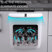 ELPHECO Compost Bin, 2.5 Gallon Hanging Trash Can with Lid, Kitchen Cabinet Door Under Sink Plastic Garbage Can Wall Mounted Slide Open, White 🍁 All In One Marketplace Canada