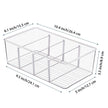 Vtopmart 4 Pack Food Storage Organizer Bins, Clear Plastic Bins for Pantry, Kitchen, Fridge, Cabinet Organization and Storage, 4 Compartment Holder for Packets, Tea, Snacks, Pouches, Spice Packets 🍁 All In One Marketplace Canada
