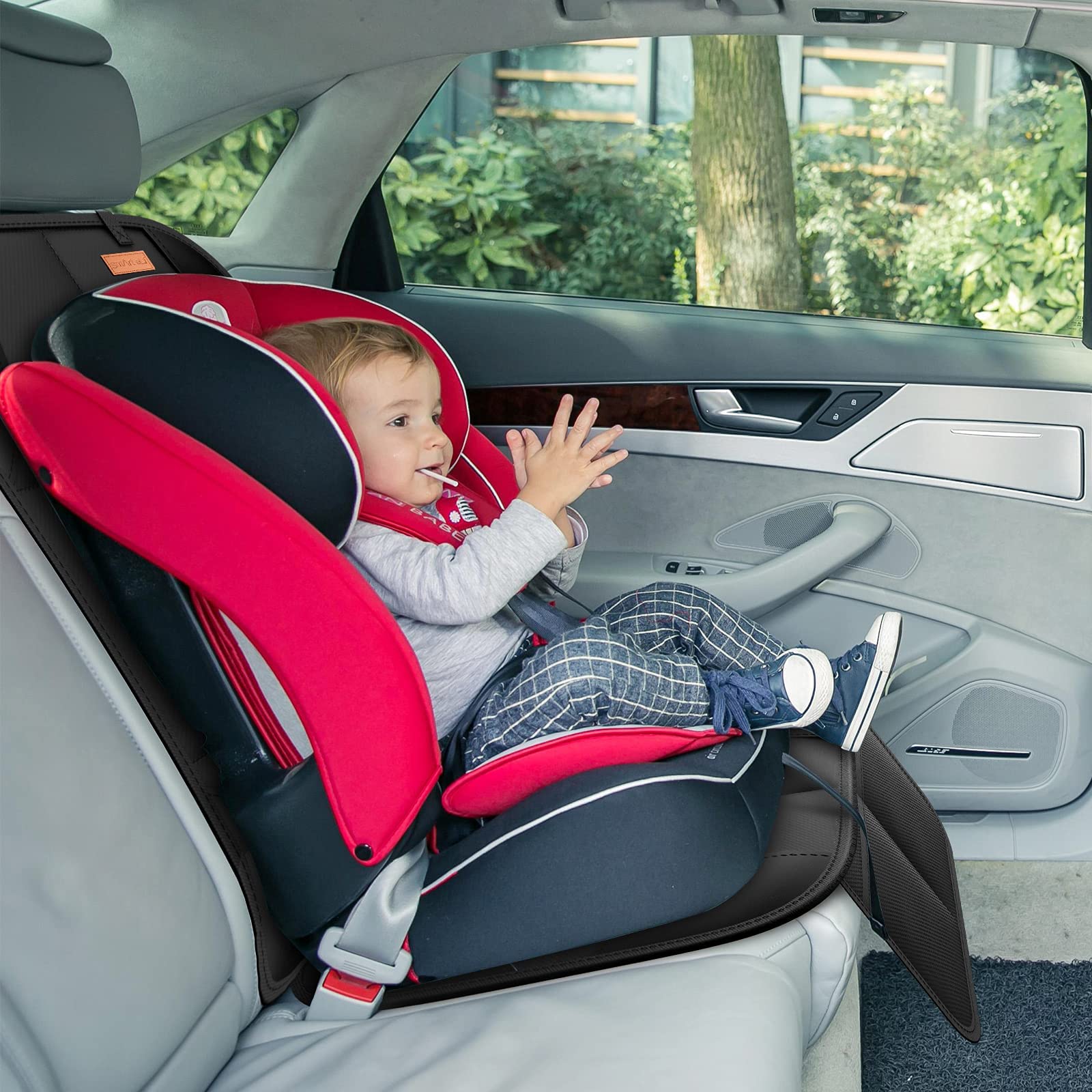 Smart eLf Car Seat Protector, 2Pack car seat Protector for Baby carseat with Thickest Padding, Non Slip Backing Mesh Pockets for Baby, Pet 🍁 All In One Marketplace Canada