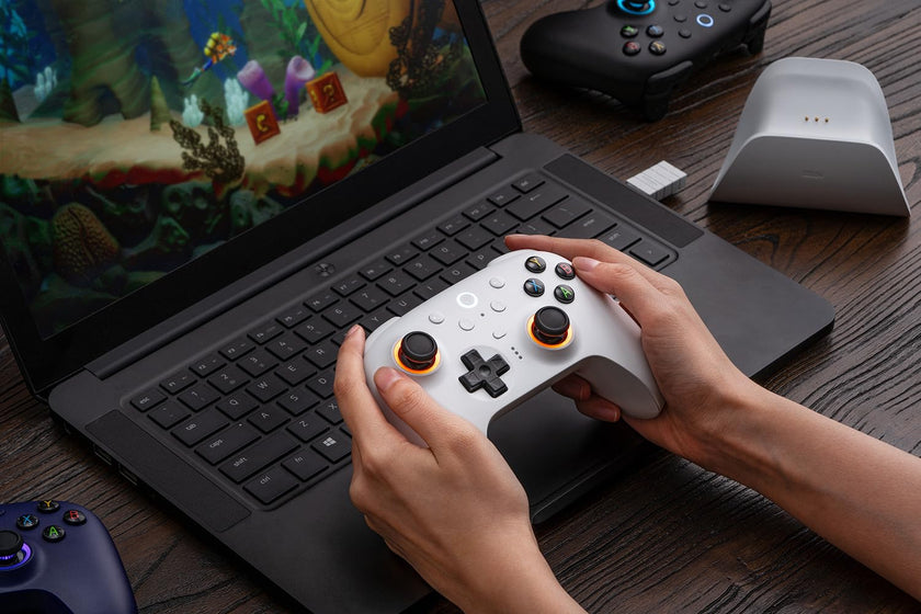 8BitDo Ultimate 2 Wireless Controller for Windows & Android, Gaming Controller with TMR Joysticks, Switchable Hall Effect/Tactile Triggers, RGB Fire Ring, 8Speed Wireless Tech, Black 🍁 All In One Marketplace Canada