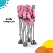 Bright Starts Pop 'N Sit Portable Booster, Indoor/Outdoor Use, Floor Seat with Feeding Tray, Pink, 6 Mos - 3 Yrs 🍁 All In One Marketplace Canada