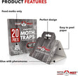 20 Pack Pantry Moth Traps - Safe and Effective for Food and Cupboard - Glue Traps with Pheromones for Pantry Moths - Trap a Pest 🍁 All In One Marketplace Canada