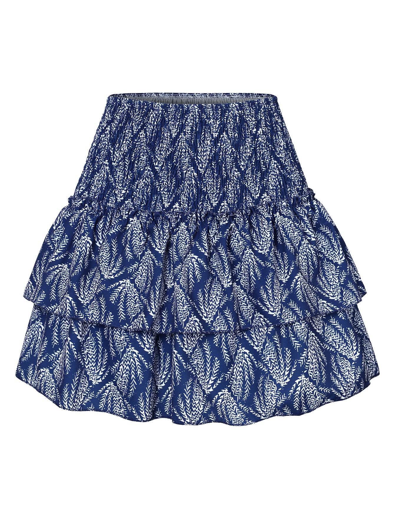 Leisure Versatile Lotus Leaf Women's Mini layered Skirt