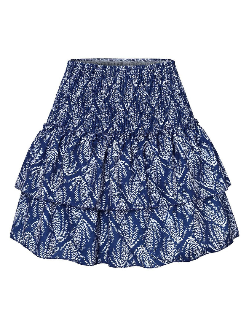 Leisure Versatile Lotus Leaf Women's Mini layered Skirt