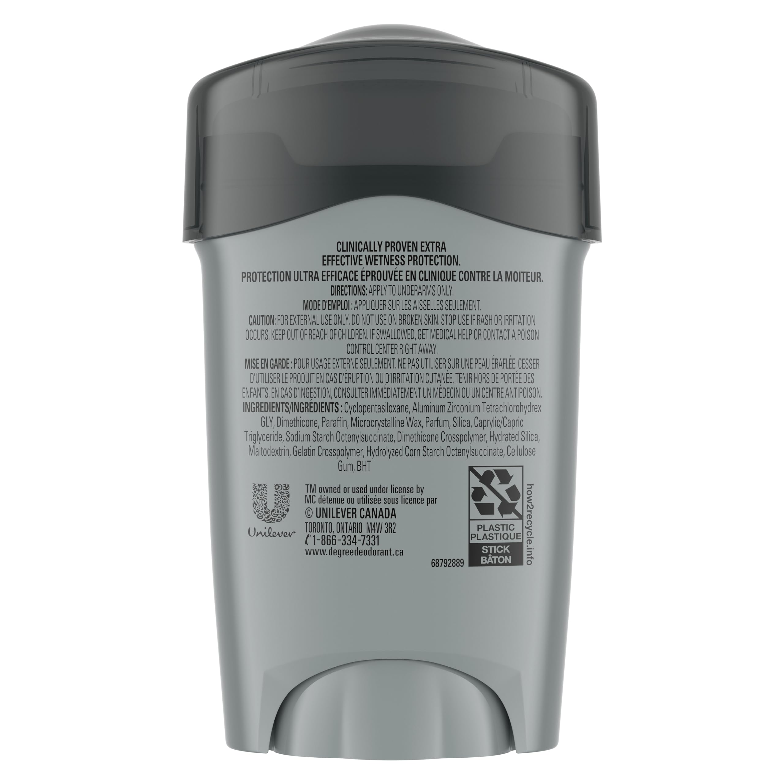Degree Men Clinical Protection Antiperspirant Deodorant, Clean, for 72-hour Sweat & Odour Protection, 48g (Pack of 4) 🍁 All In One Marketplace Canada