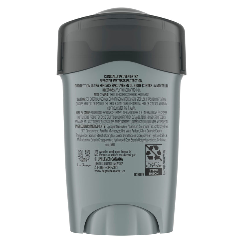 Degree Men Clinical Protection Antiperspirant Deodorant, Clean, for 72-hour Sweat & Odour Protection, 48g (Pack of 4) 🍁 All In One Marketplace Canada