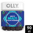 OLLY Men's Multi Gummy Supplement with no artificial flavours and colours Blackberry Blitz multivitamin to help support men's health 45 day supply 90 gummies 🍁 All In One Marketplace Canada