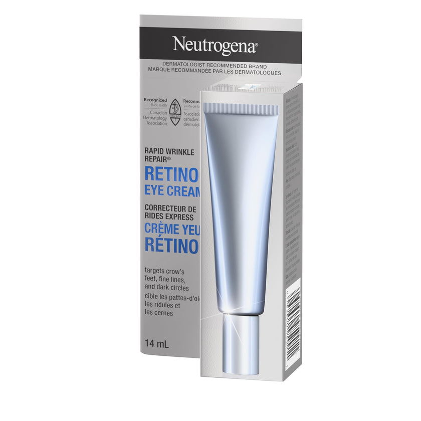 Neutrogena Rapid Wrinkle Repair Regenerating Cream - Retinol Face & Eye Moisturizer - Hyaluronic Acid Serum - 14 mL 🍁 All In One Marketplace Canada
