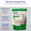 Clean People All Natural Dishwasher Pods - Cuts Grease & Rinses Sparkling Clean - Residue-Free - Phosphate Free Dishwashing Pods - Fragrance Free, 120 Pack 🍁 All In One Marketplace Canada
