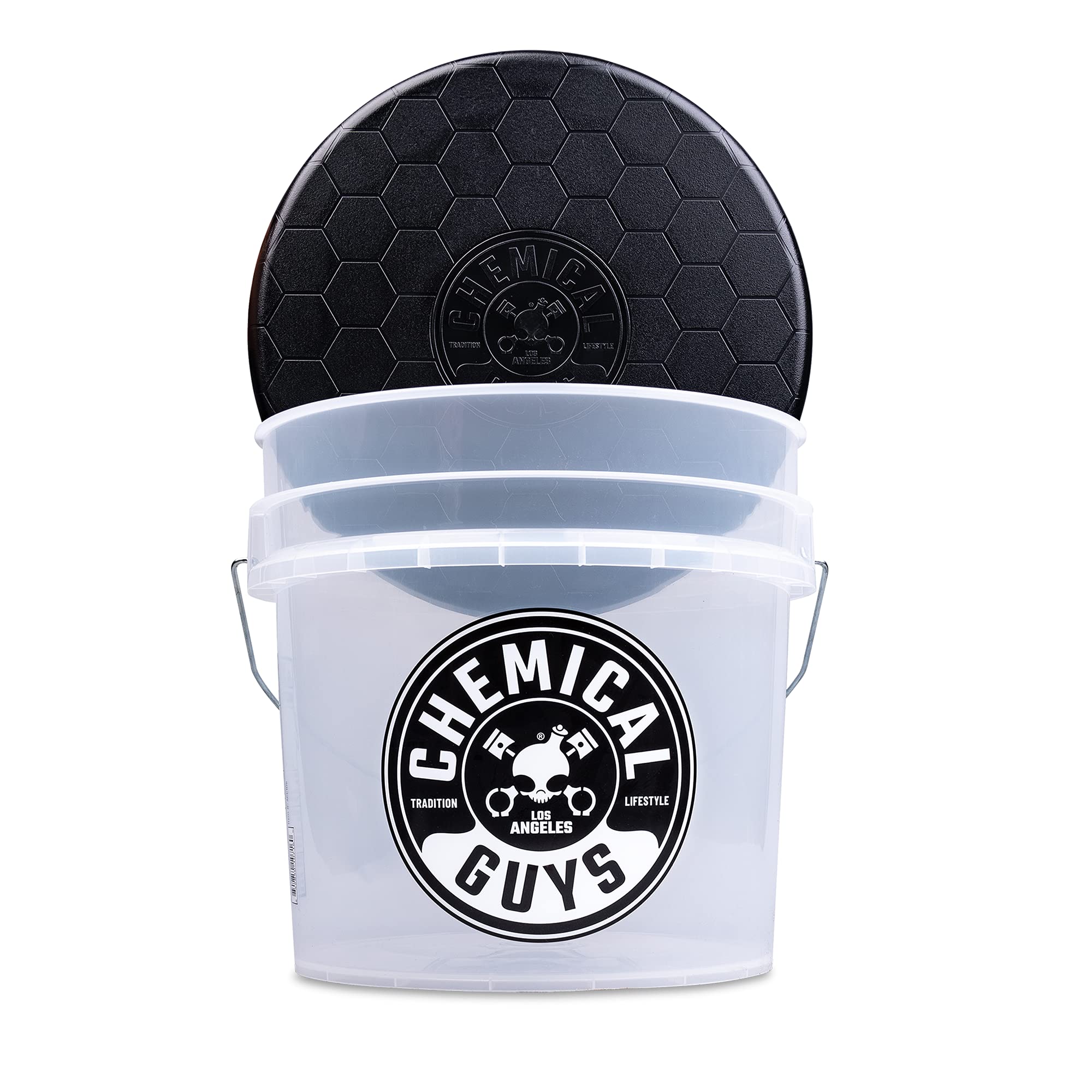 Chemical Guys Heavy Duty Ultra Clear Detailing Bucket (4.5 Gal) and Bucket Lid (for Car Wash, Boat, Truck, RV, Fishing & More) 🍁 All In One Marketplace Canada