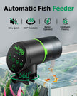 Papettly Automatic Fish Feeder for Aquarium - Battery Operated Auto Fish Food Dispenser for Fish Tank, 200ml Auto Timer Aquarium Tank Turtle Feeder, with 2 AAA Batteries and Fish Feeder Ring 🍁 All In One Marketplace Canada
