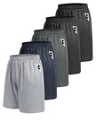 BOOJO 5 Pack Athletic Gym Mens Shorts - Workout Black Quick Dry Basketball Shorts with Pockets for Running Casual Activewear 🍁 All In One Marketplace Canada