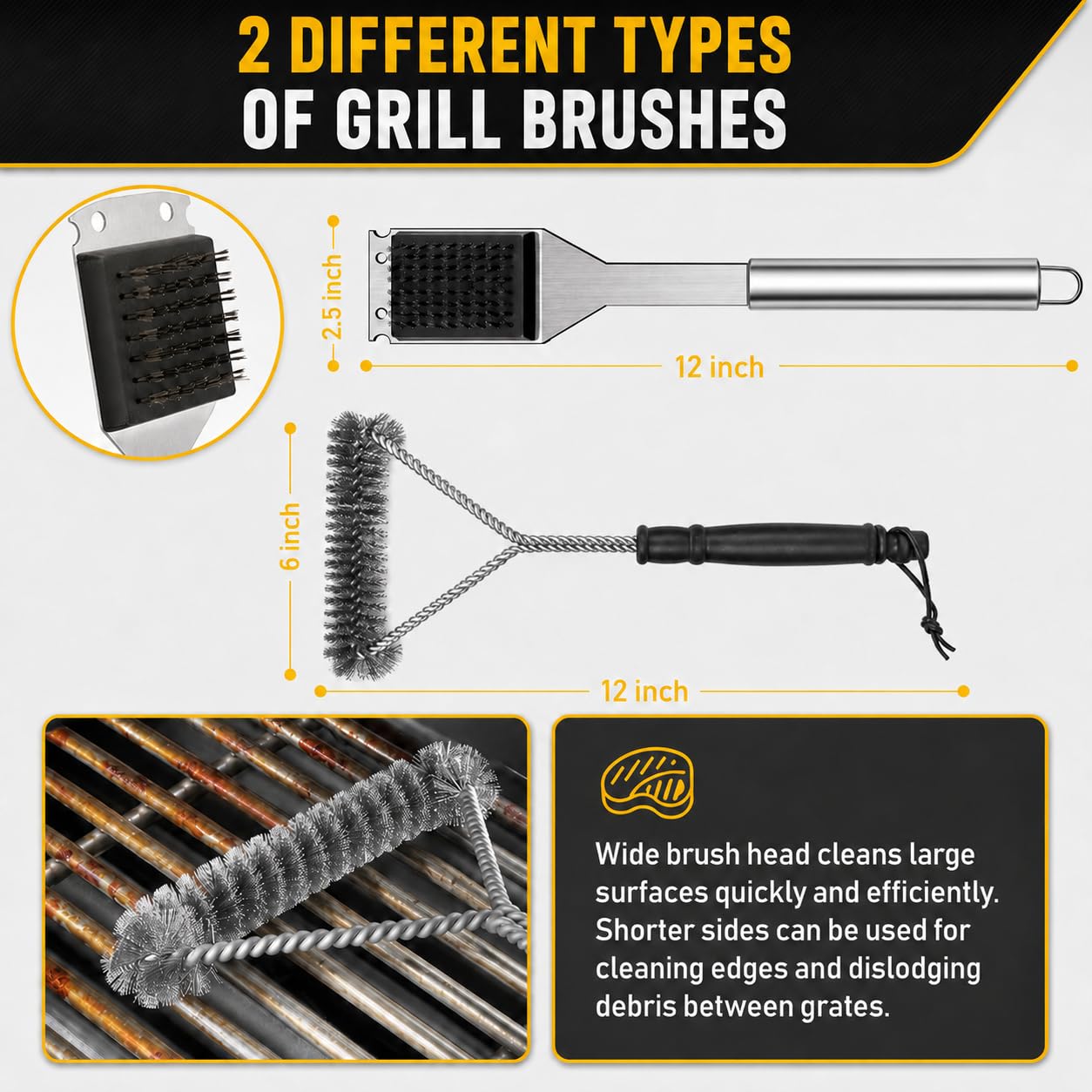34Pcs BBQ Grill Accessories Tools Set, 16 Inches Stainless Steel Grilling Tools with Carry Bag, Thermometer, Grill Mats for Camping/Backyard Barbecue, Grill Tools Set for Men Women 🍁 All In One Marketplace Canada