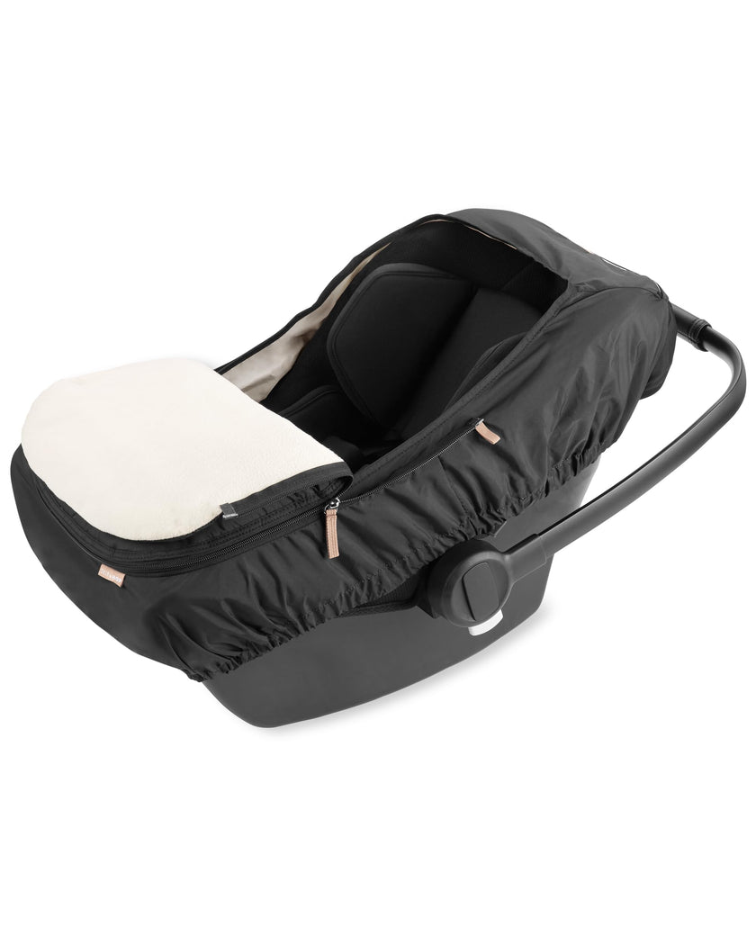 Skip Hop All Seasons Baby Car Seat Cover 4 in 1 Universal Fit with UPF40+ Sunshade and Water Resistant Fabric Oat 🍁 All In One Marketplace Canada