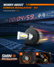 SEALIGHT 9003 H4 HB2 LED Headlight Bulbs, 45000 Lumens Super Bright LED Bulbs, 6000K Super Bright White Halogen Replacement Bulbs, Quick Installation, Pack of 2 🍁 All In One Marketplace Canada