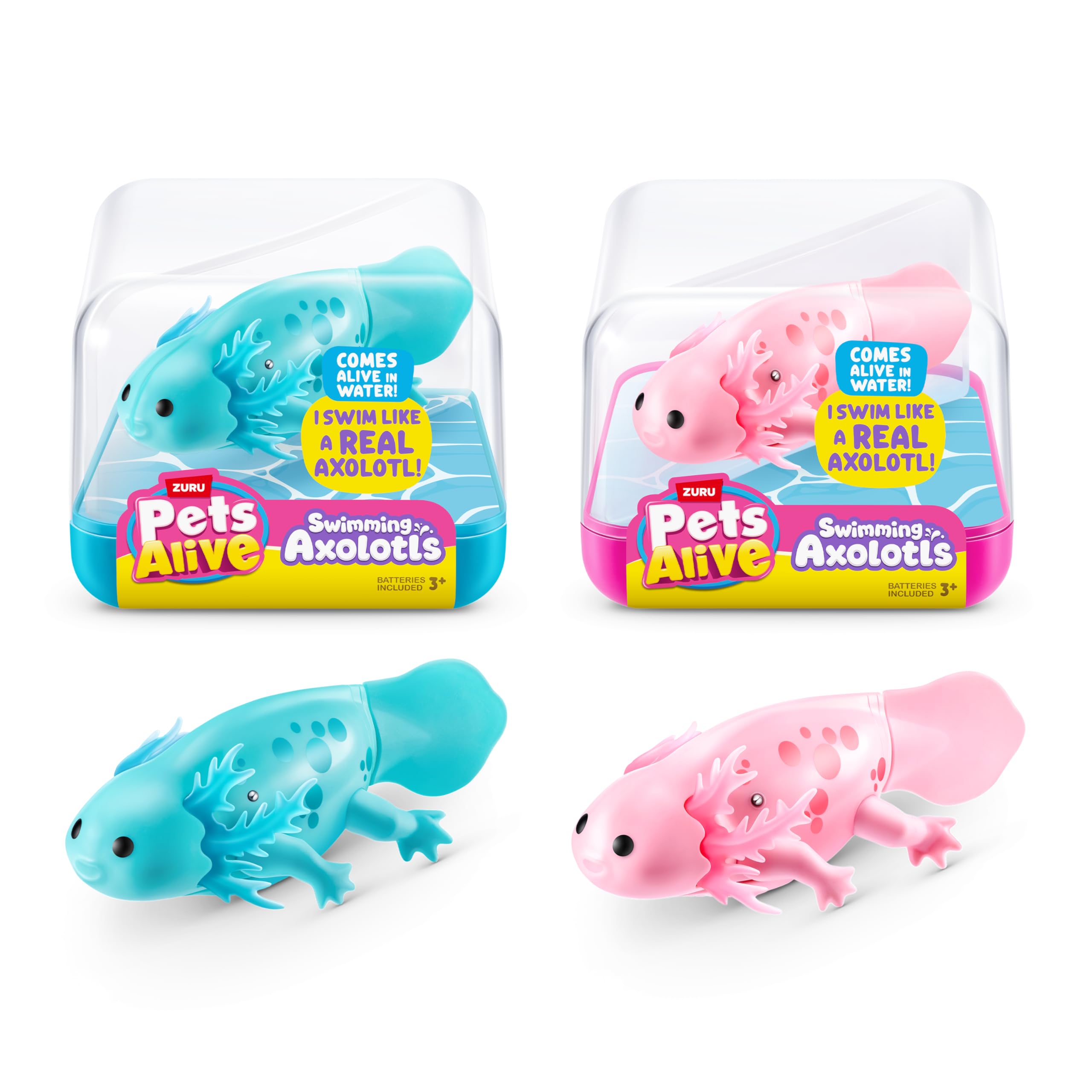 Pets Alive Swimming Robo Axolotl (2 Pack) by ZURU 🍁 All In One Marketplace Canada