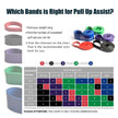 Polygon Pull Up Assist Resistance Exercise Bands, Heavy Duty Assistance Loop Mobility Band, for Body Stretching, Muscle Toning, Powerlifting, Resistance Training, Physical Therapy, Home Workouts(Set) 🍁 All In One Marketplace Canada