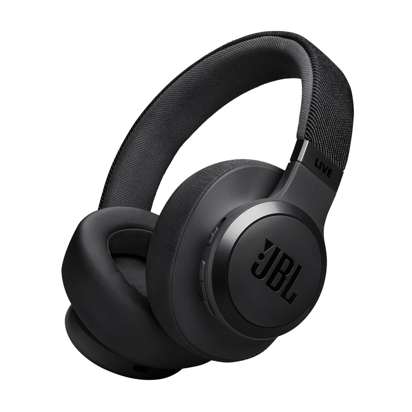 JBL Live 770NC - Wireless Over-Ear Headphones with True Adaptive Noise Cancelling with Smart Ambient, Up to 65 Hours of Battery Life, Comfort-fit Fabric Headband & Carrying Pouch (Black) 🍁 All In One Marketplace Canada