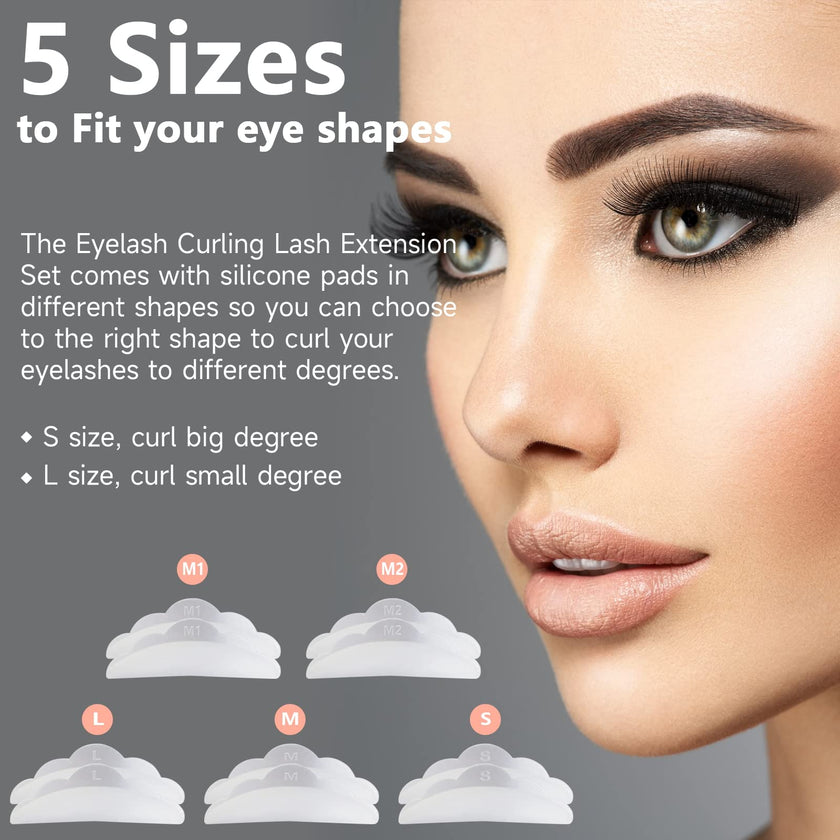 Lash Lift Kit - Eyelash Perm Kit - Professional Eyelash Curling Set - Glue Upgraded Version - Semi-Permanent Curling Perming Wave Suitable For Salon at Home (White) 🍁 All In One Marketplace Canada