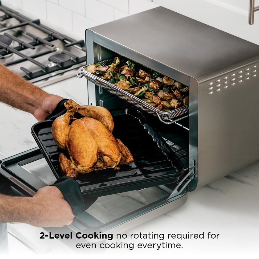 Ninja DT201C, Foodi 10-in-1 XL Pro Air Fry Oven, Stainless steel, 1800W (Canadian version) 🍁 All In One Marketplace Canada