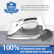 BEAUTURAL 1800-Watt Steam Iron with Digital LCD Screen, Double-Layer and Ceramic Coated Soleplate, 3-Way Auto-Off, 9 Preset Temperature and Steam Settings for Variable Fabric 🍁 All In One Marketplace Canada