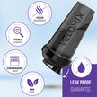 VELOMIX -4 PACK- 28 oz Protein Shaker Bottle for Protein Mixes - 4x Wire Whisk | Leak Proof Shaker Cups for Protein Shakes | Protein Shaker Bottle Pack | Protein Shake Cup(Silver Mix) 🍁 All In One Marketplace Canada