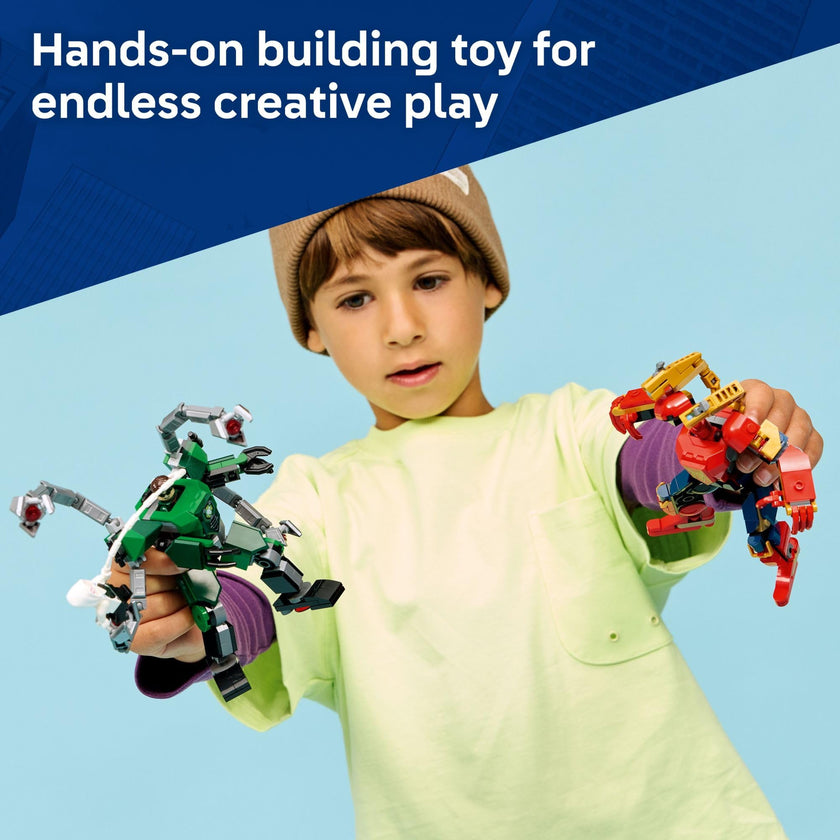LEGO Marvel Mech Battle: Spider-Man vs. Doc Ock Building Toys for Kids - Super Hero & Villain Poseable Mech Toys W/3 Marvel Minifigures for Kids & Fans, Ages 6+ - Gift Idea for Birthdays - 76338 🍁 All In One Marketplace Canada