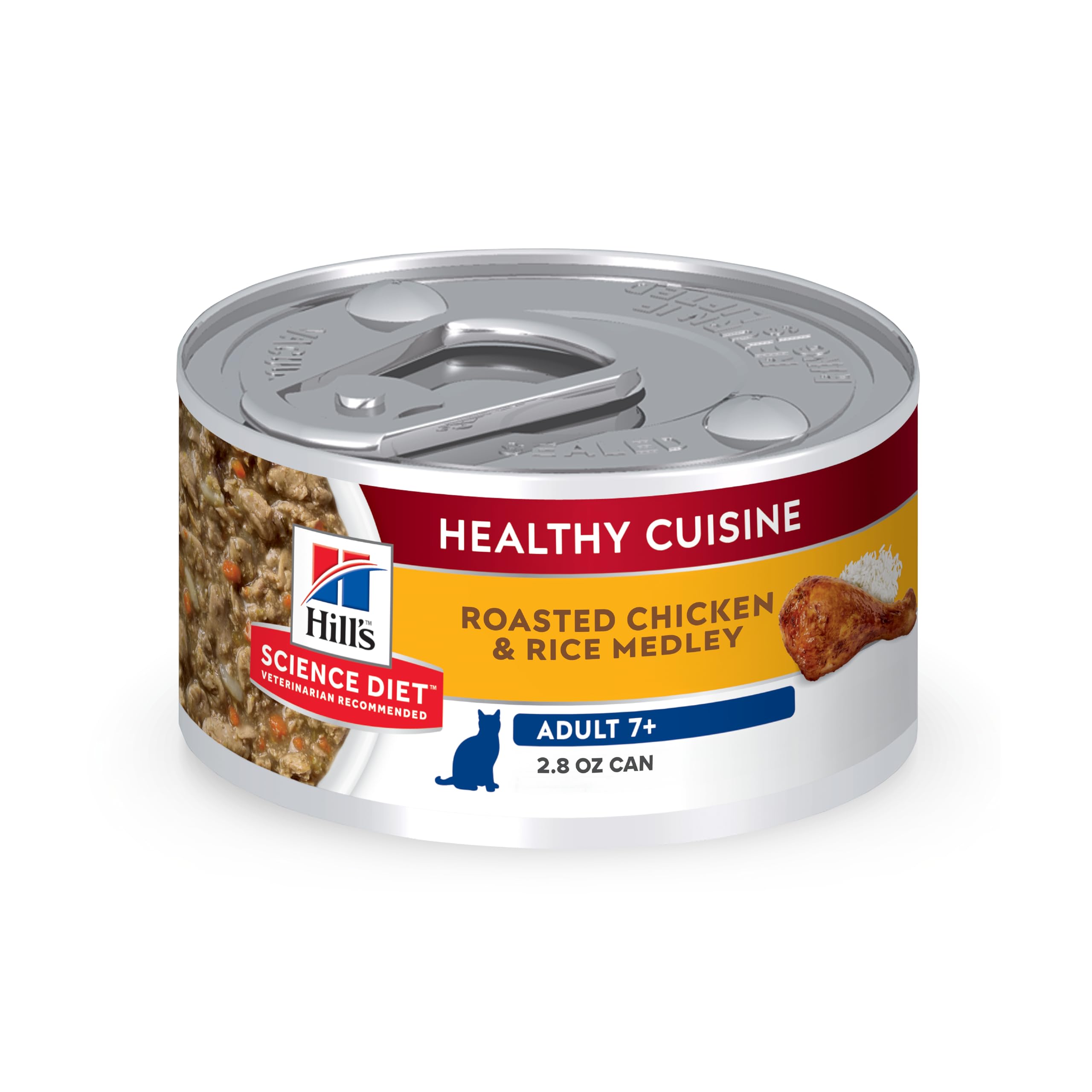 Hill's Science Diet Senior 7+ Healthy Cuisine Canned Cat Food, Roasted Chicken & Rice Medley, 2.8 oz, 24 Pack Wet cat Food 🍁 All In One Marketplace Canada