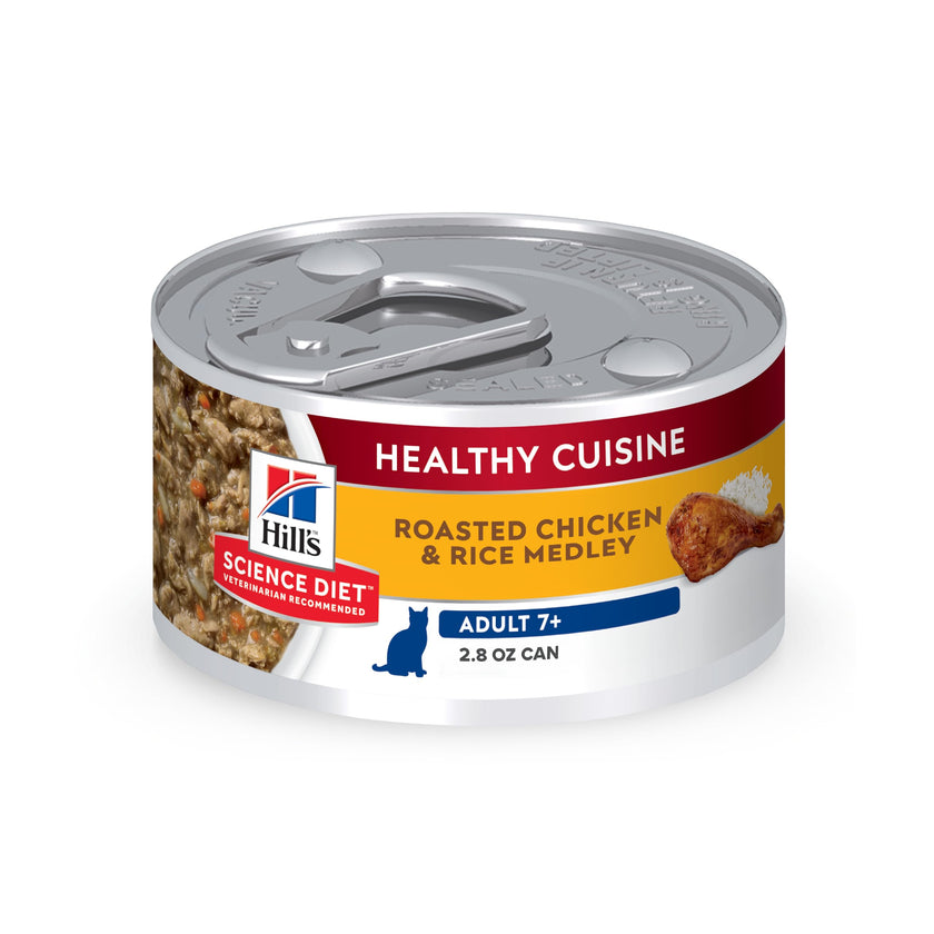 Hill's Science Diet Senior 7+ Healthy Cuisine Canned Cat Food, Roasted Chicken & Rice Medley, 2.8 oz, 24 Pack Wet cat Food 🍁 All In One Marketplace Canada