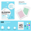 320 PCS Pimple Patch Star Invisible Ultra Thin Star-shaped Pimple Patches Colorful Hydrocolloid Patch Skin Care for Face 🍁 All In One Marketplace Canada