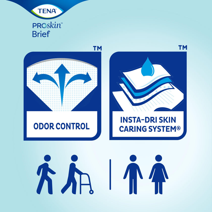 TENA Proskin Ultra Absorbency Incontinence Briefs, Unisex, Medium, 40 ct 🍁 All In One Marketplace Canada
