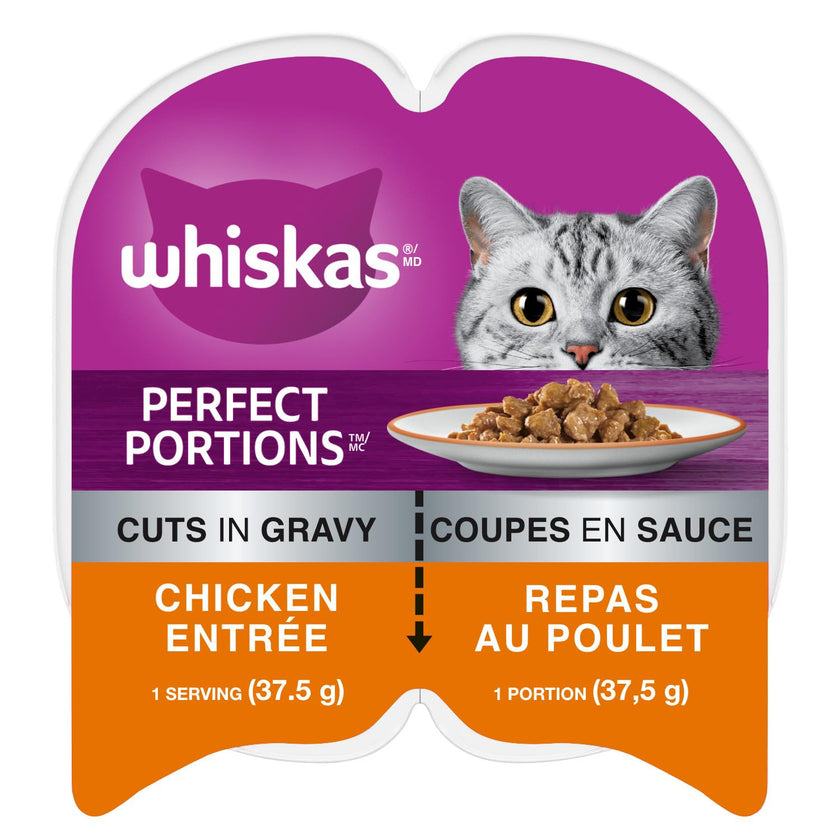 WHISKAS Perfect PORTIONS Kitten Wet Cat Food, Chicken Flavour, 75g 🍁 All In One Marketplace Canada