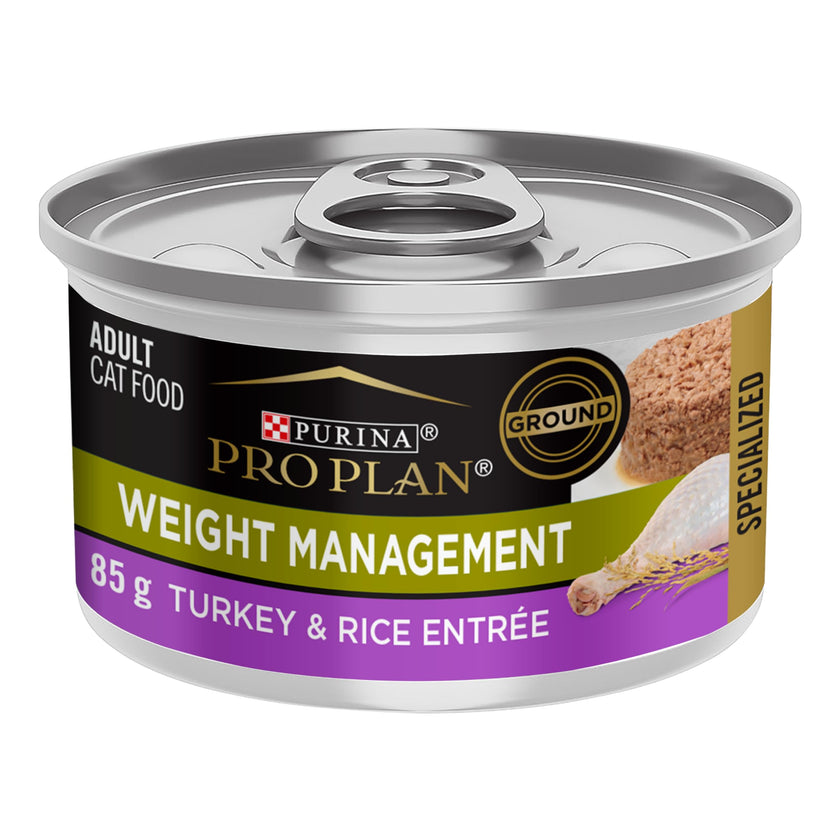 Purina Pro Plan Wet Cat Food, Focus, Adult Weight Management Turkey and Rice Entre, 3-Ounce Can, Pack of 24 🍁 All In One Marketplace Canada