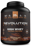 Revolution Nutrition, High Whey, Protein Powder 6LB, Whey Protein, Gluten Free, 25g of Protein Per Scoop, 2.7kg, 73 Servings (Chocolate Cake, 6 Pound) 🍁 All In One Marketplace Canada