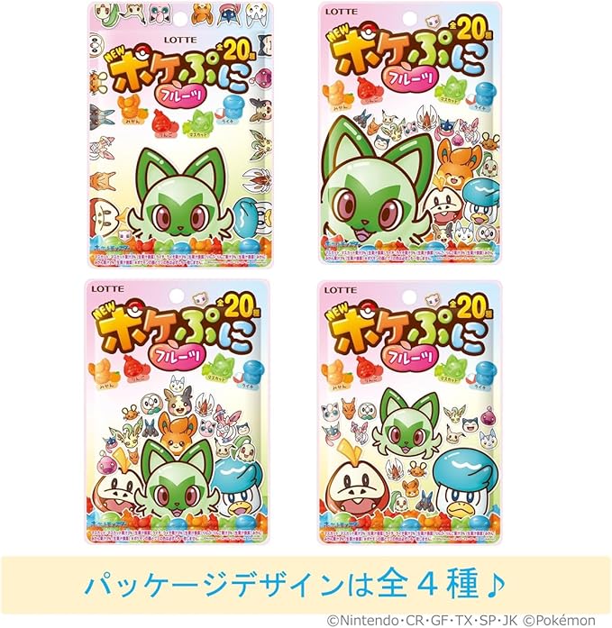 Lotte Pokémon Pokepuni Fruits (80G) [Best Before Date: 2026.10]