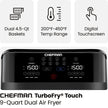 Chefman TurboFry 9-Qt. Dual-Basket Air Fryer with Sync Finish, One-Touch Digital Control, & Shake Reminder for Quick, Healthy, Family-Sized Meals, Black 🍁 All In One Marketplace Canada