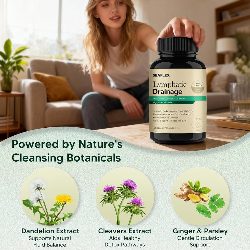 Lymphatic Drainage Capsules 60 Capsules – Lymphatic Drainage & Supports Cellulite Reduction 🍁 All In One Marketplace Canada