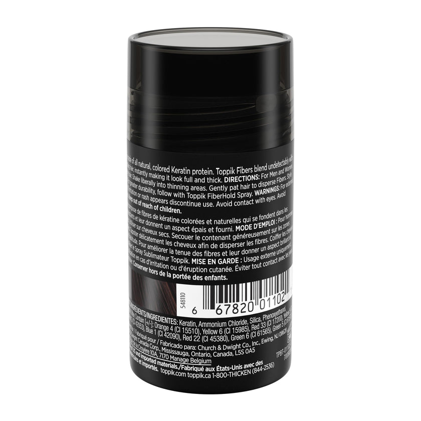TOPPIK Hair Building Fibers,12 g, Fill In Fine or Thinning Hair, Instantly Thicker Looking, Multiple Shades for Men & Women 🍁 All In One Marketplace Canada