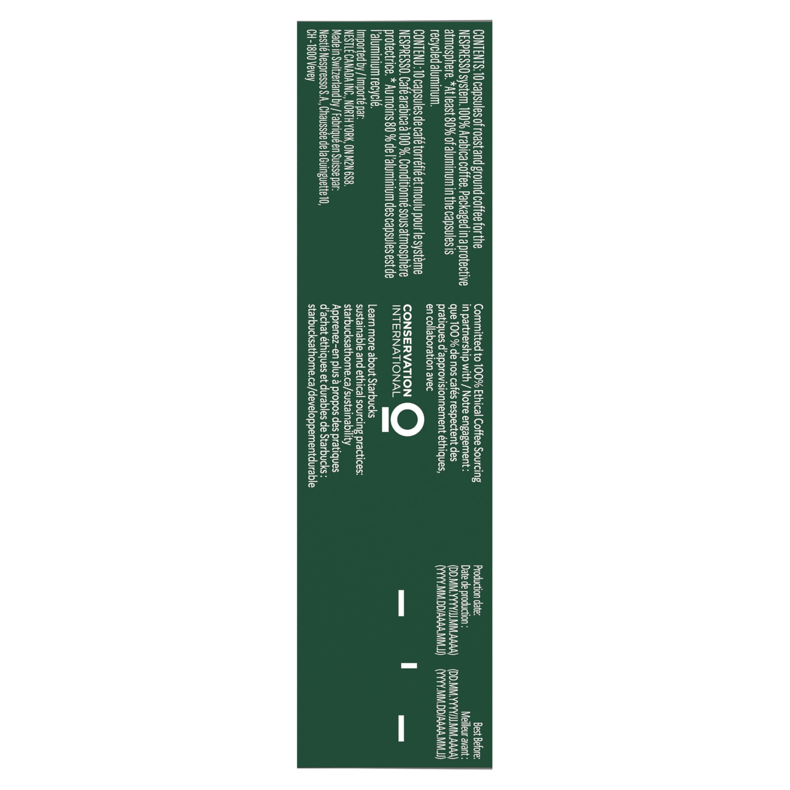 STARBUCKS by Nespresso Espresso Roast Coffee Capsules, For Original Line, 5 Boxes, 275 g 🍁 All In One Marketplace Canada