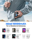 INIU Power Bank, Slimmest 10000mAh Portable Charger, Triple 3A High-Speed Charge External Battery Pack with Flashlight, USB C Phone Charger for iPhone 17 16 15 14 13 Samsung S22 Google LG iPad etc 🍁 All In One Marketplace Canada