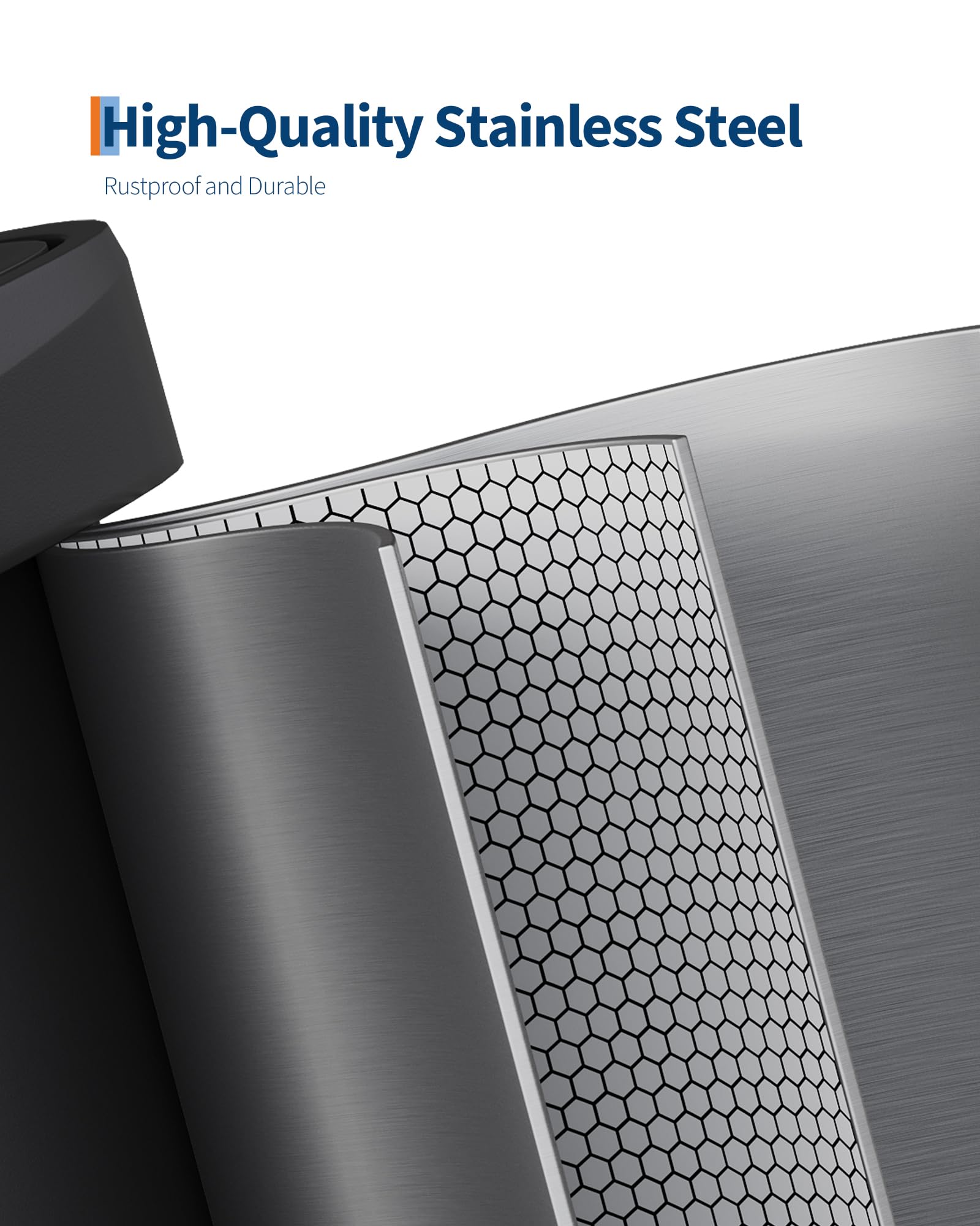 Garvee 21 Gallon / 80 Liter Stainless Steel Trash Can with Lid, Large Garbage Can for Kitchen, Rustproof Step-on Kitchen Metal Trash Bin with Liner Rim, Rear Handle, Soft Close Plastic Lid, Silver 🍁 All In One Marketplace Canada