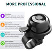 2 Pack Classic Bike Bell, Bicycle Bell | Loud Crisp Clear Sound for City Commuting & Mountain Bikes, BMX Bike, Sports Bike, Durable & Easy-Thumb Hit for Adults Kids, Right Hand/Left Hand Use - Black 🍁 All In One Marketplace Canada